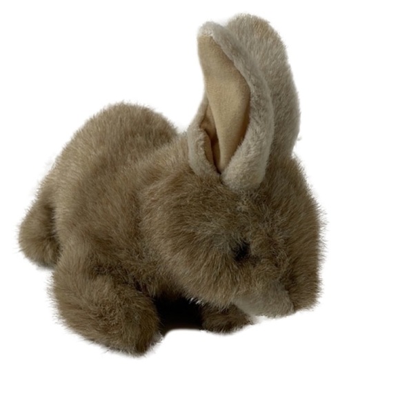 Vintage Bunny Ty 1997 Sandy Blond Bunny Brown Eye & Pink Nose Named Button - Picture 1 of 15